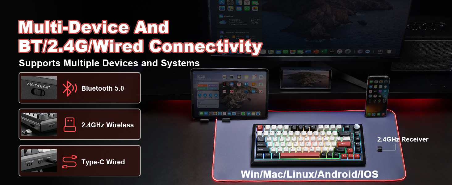 Y75 Wireless Mechanical Keyboard
