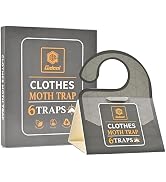 GIDEAL Pantry Moth Trap with Pheromones Prime for Clothes House Carpet, Cupboard 6 Pack (Clothes ...