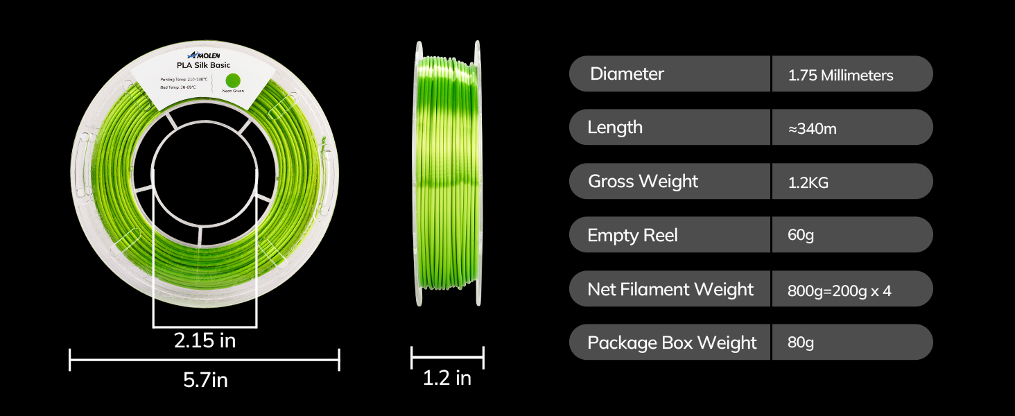 Neon Green Silk Pla