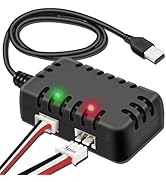 Tosiicop 7.4V Lipo Battery Charger - RC Car Balance Chargers USB Cable 2-in-1 with XH-3P Plug 1A ...