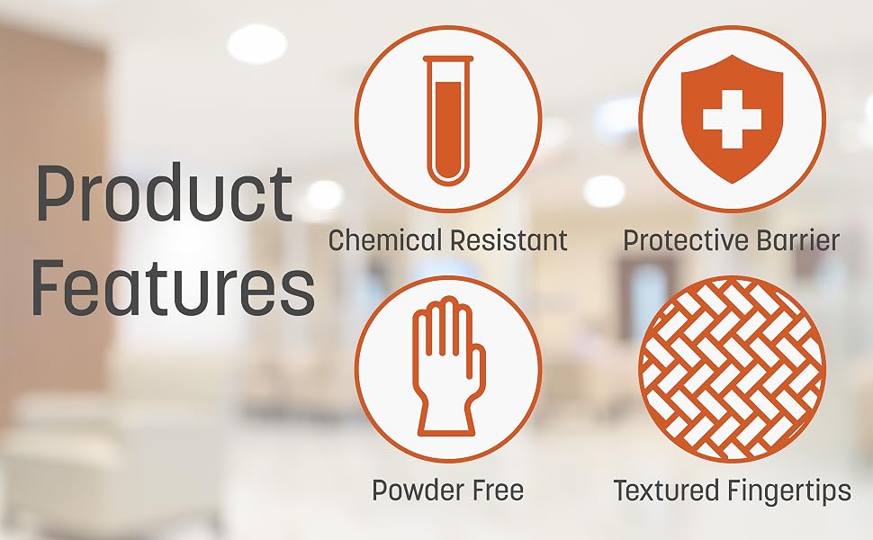 Caring+ Nitrile Exam Gloves