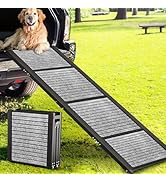 Sandpoy Extra Wide Dog Ramp for Car, Suvs &amp; Trucks, Longest 71"&amp; Widest 20" Aluminum Folding Dog ...
