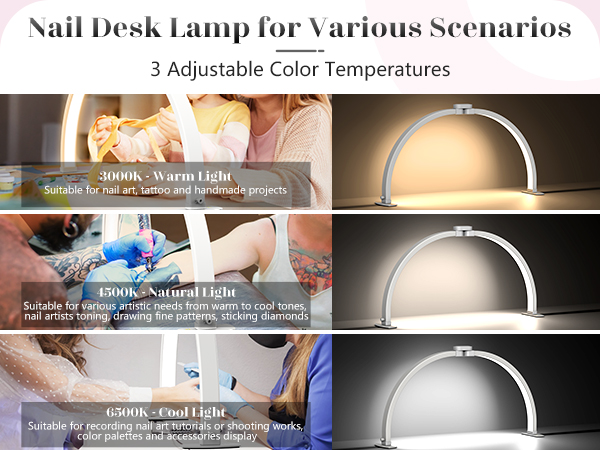 desk lamp for nail techs