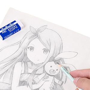 White Pencil Erasers Soft Art Erasers
