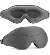MOEASEii Sleep Mask - Total Blackout 3D Sleeping Mask, Super Lightweight &amp; Silky Soft Eye Mask fo...