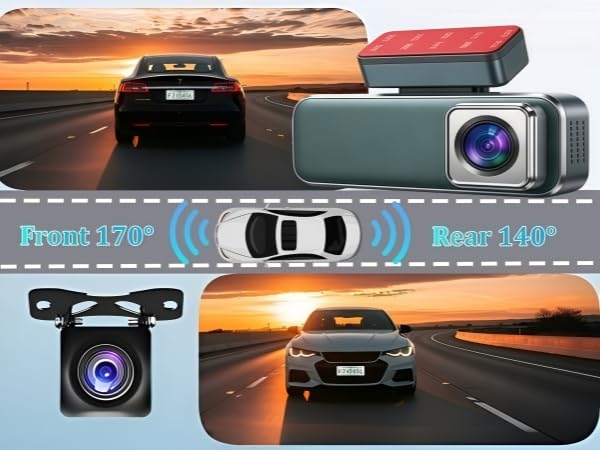 Dash Cam Front and Rear 4K