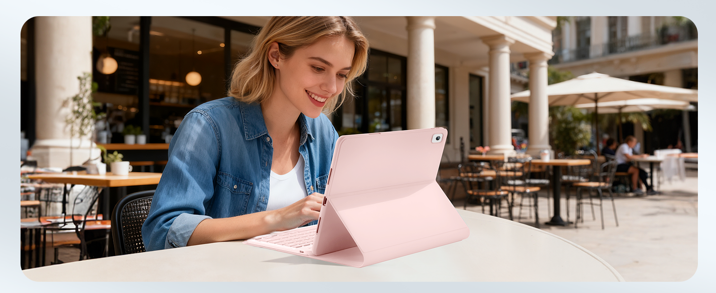 pink keyboard for ipad 10.2 inch