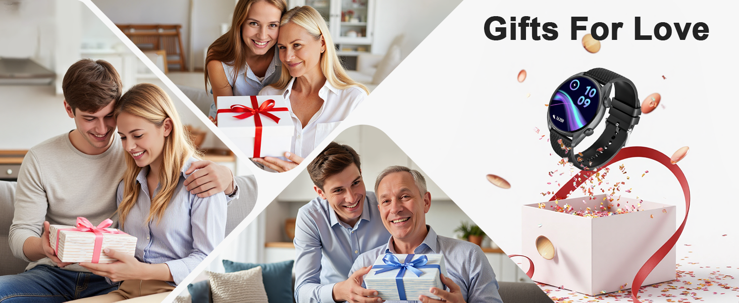 This round Smartwatch can be a suitable gift for family or friends