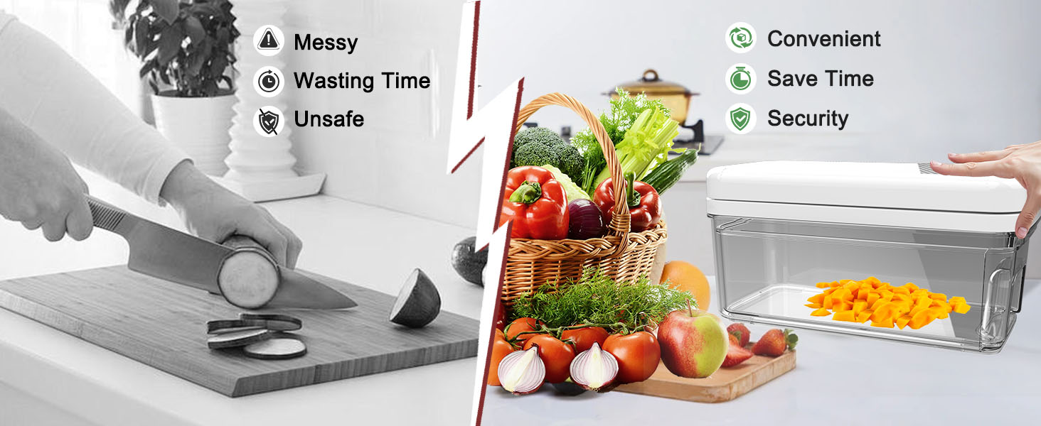 veggie chopper food chopper with container vegetable chopper