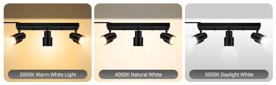 3 light track lighting