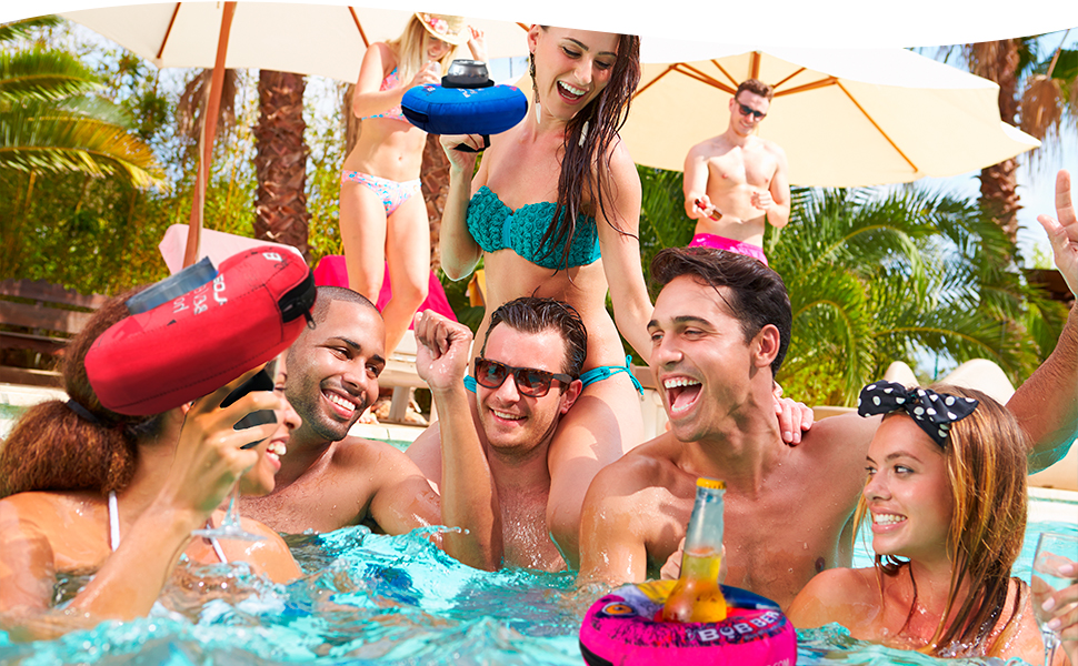 neoprene floating cup holder drink holder pool float large tumbler pool drink float drink holder
