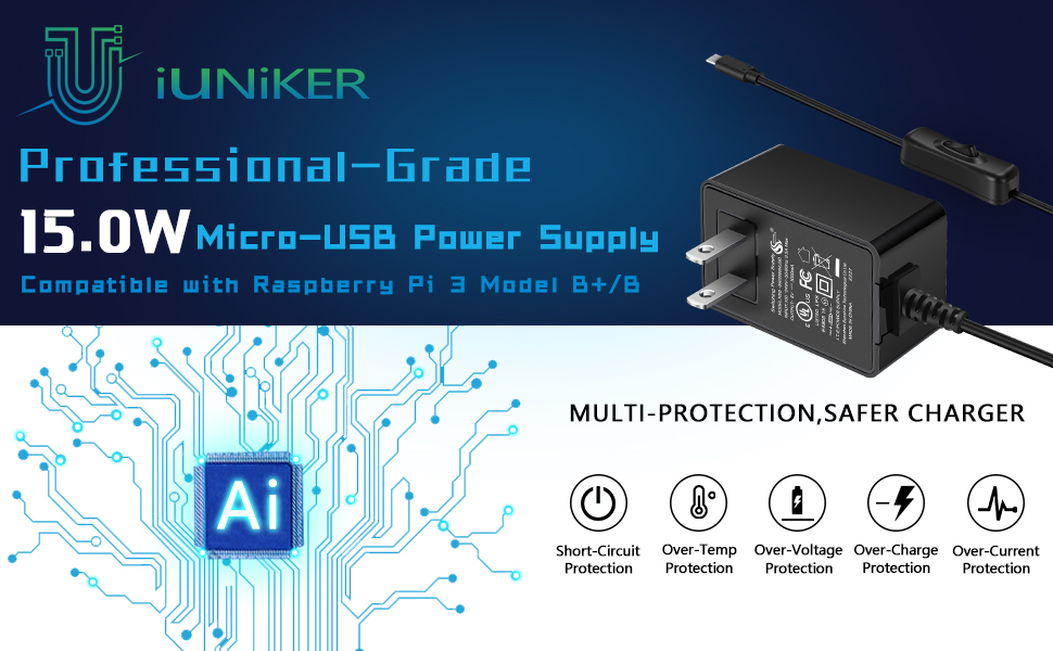 raspberry pi 3 power supply