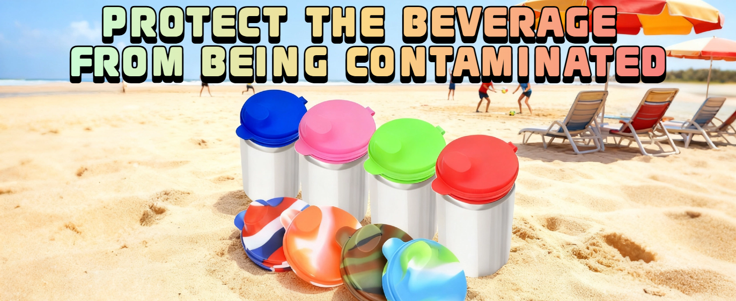 silicone can covers for soda