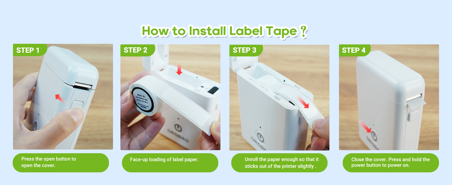 Install Label Tape