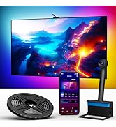 Ailofy Smart TV LED Backlight with Camera for 55-65 inch Screens, 12.5ft TV Backlight Sync to Scr...