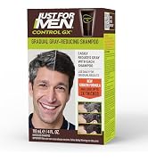 Just for Men Control GX Grey Reducing Shampoo, Gradual Hair Color with Keratin for Stronger Thick...