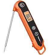 ThermoPro Digital Instant Read Meat Thermometer for Grilling Waterproof Kitchen Food Thermometer ...