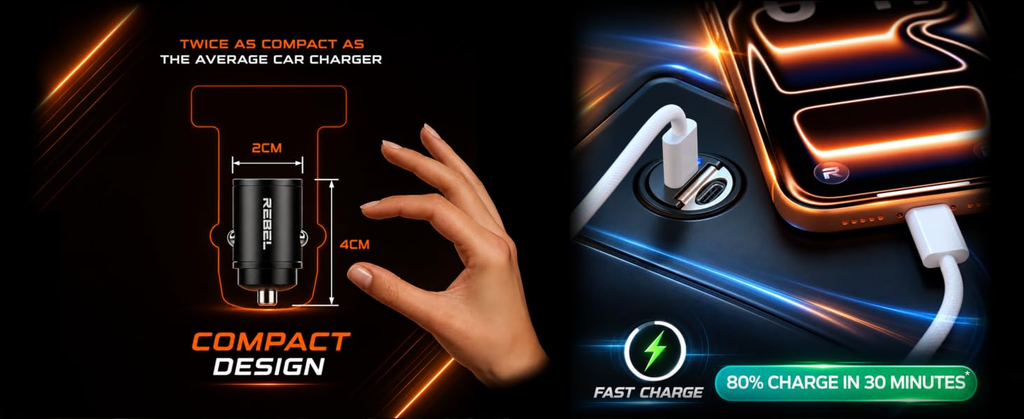 65W car charger
