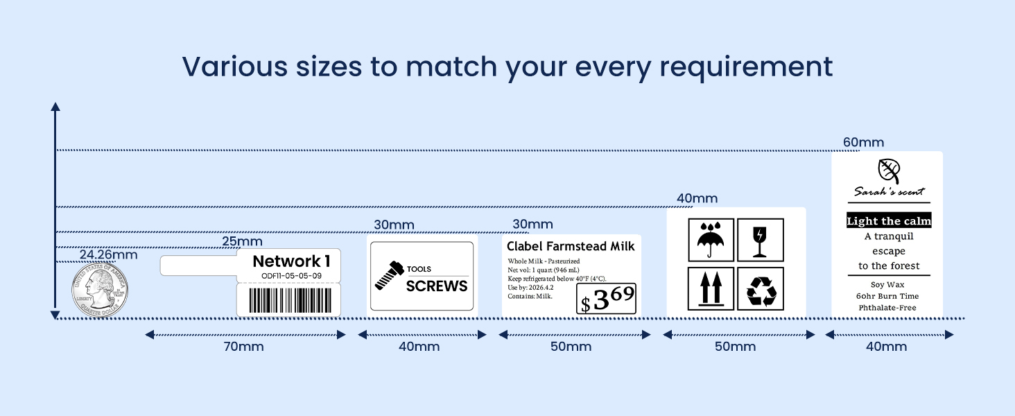 Clabel Thermal Sticker Label Paper