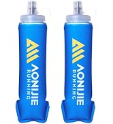 Azarxis TPU Soft Flask Collapsible Water Bottles BPA-Free 250ml 350ml 500ml 600ml for Hydration V...