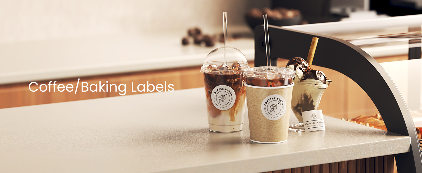 label printer for coffee baking ice cream
