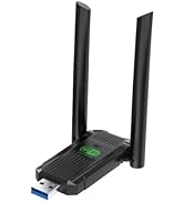 USB WiFi Adapter,1300Mbps WiFi USB 3.0 Dual Band 5G/2.4G, Dual 2dBi Antennas, Supports Windows11/...