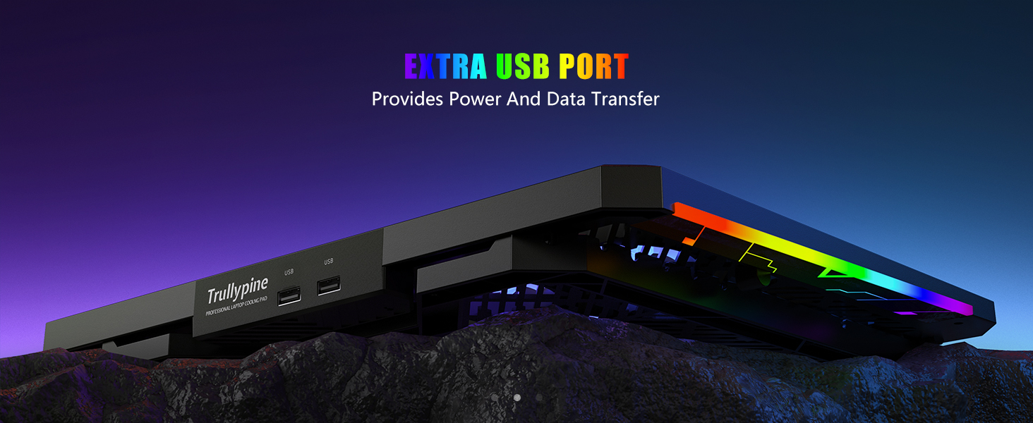 Text reads 'EXTRA RGB PORT' on black gaming mouse with RGB lighting strips, showing multiple angles of the device against dark background.