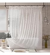 AmazerBath Heavy Duty Shower Curtain Liner, 100% EVA Clear Shower Curtain and Liner 2-in-1, 72x72...
