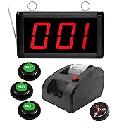 KOQICALL Take A Number System Now Serving Number Sign Simple Queue Management System with 3 Digit...