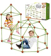 YEEBAY Fort Building Kit for Kids Age 5,6,7,8-Year-Old Boys &amp; Girls, 120 pcs Forts Builder Creati...