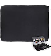17 17.3 17.4 inch Laptop Sleeve Black Water-Resistant Neoprene Notebook Computer Briefcase Carryi...