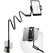 SAIJI 47" Gooseneck Kindle Holder, Tablet Holder for Bed with Upgraded Base, iPad Stand with Flex...