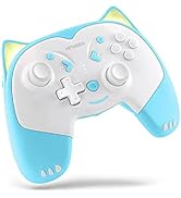 KINVOCA Wireless Controller for Nintendo Switch/Switch Lite, Cute Pro Controller with Turbo, Moti...