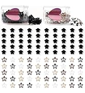 100pcs Mini Hair Clips for Girls Women Mini Flower Hair Clips Colorful Star Hair Accessories Cute...