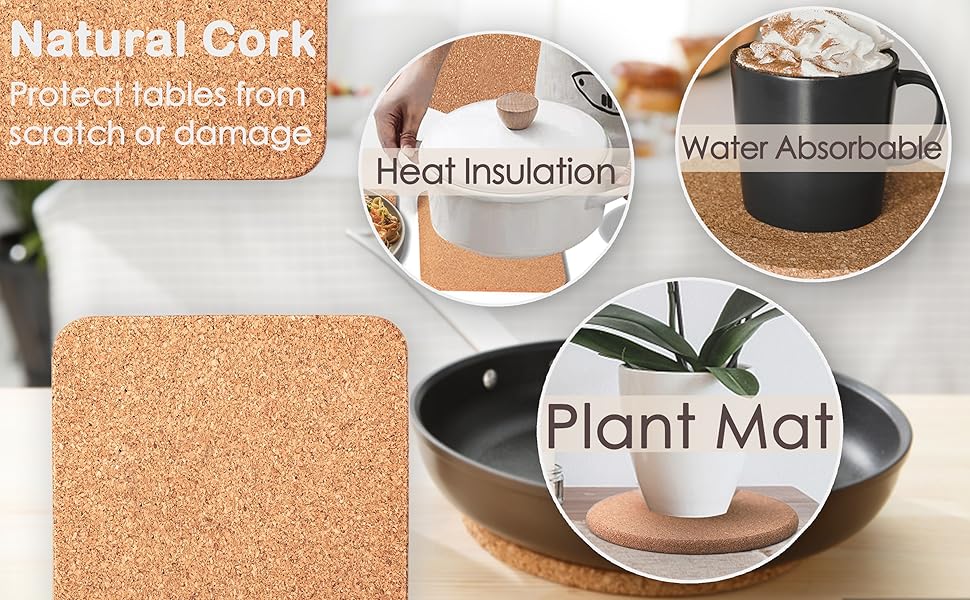 cork trivets for hot dishes