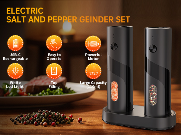 salt and pepper grinder set
