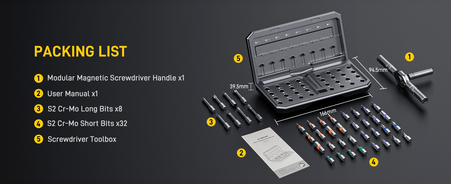 ratchet screwdriver sets in case