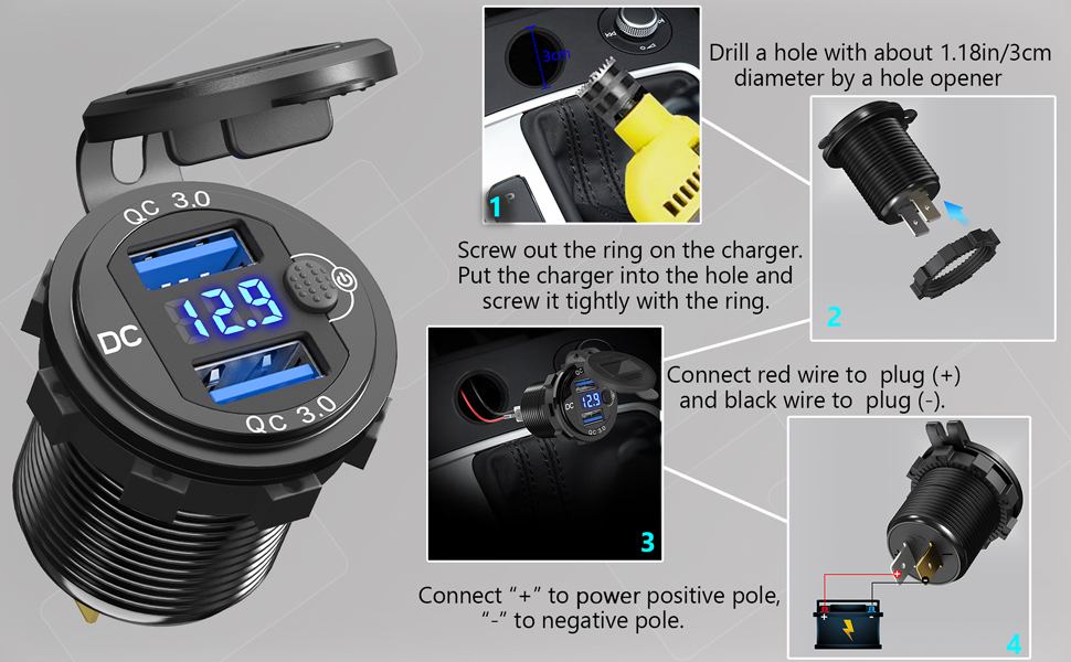 12v usb outlet