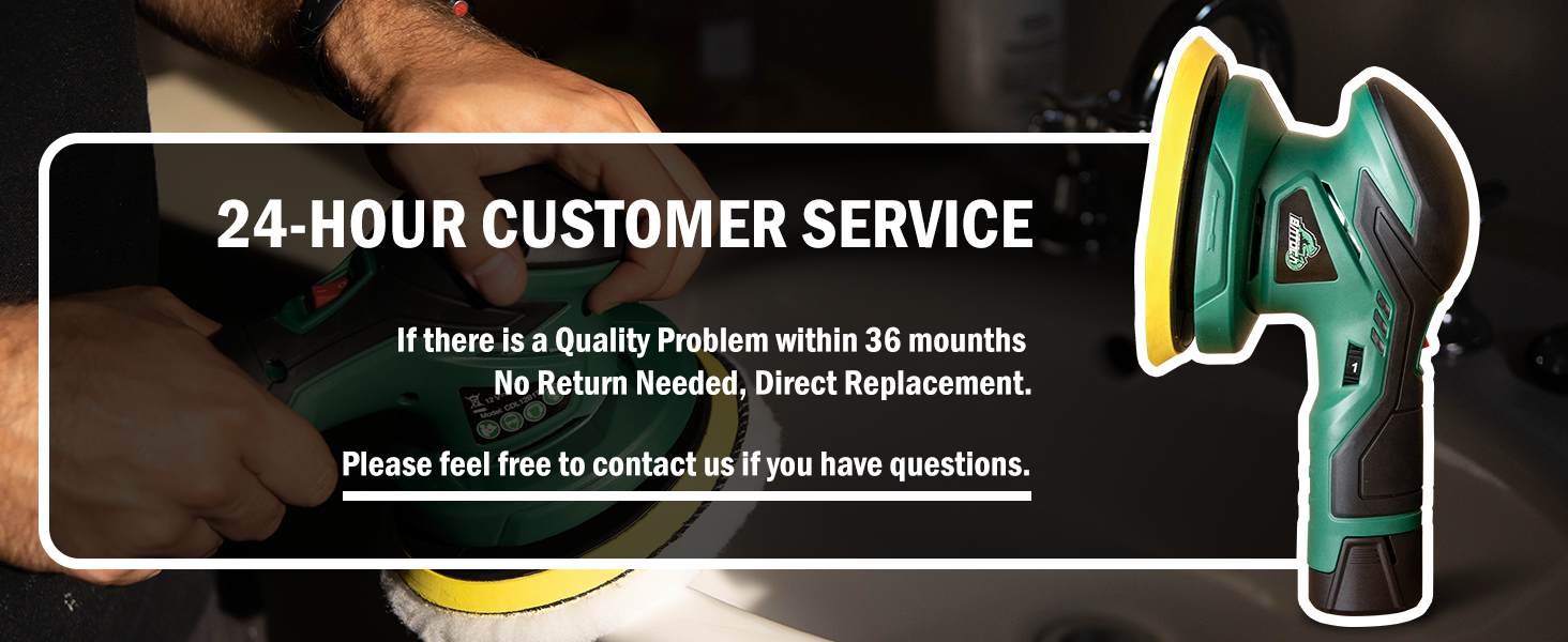 cordless buffer polisher for car detailing