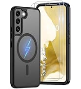 for Samsung Galaxy S22 Case [Compatible with Magsafe] Translucent Matte Magnetic Phone Case,Slim ...