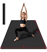 VTORY Extra Large Yoga Mat Thick Exercise Mat for Men and Women, Non-Slip, Durable Workout Mat fo...