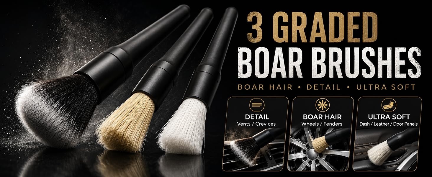 3 Ultra Fine Crevice Brushes