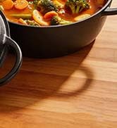 5QT Dutch Oven Pot with Lid &amp; 10.25" Skillet with Lid - JINCHUFURI, Pre-Seasoned 2-in-1 Heavy Dut...