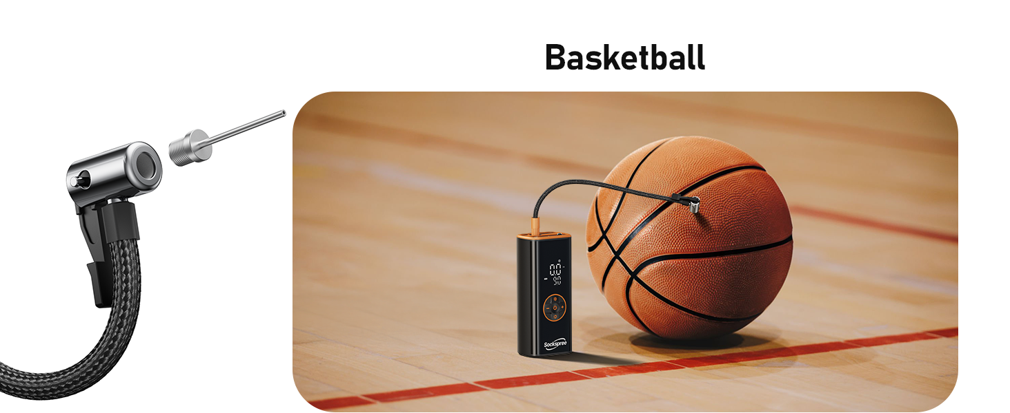 football pump with needle