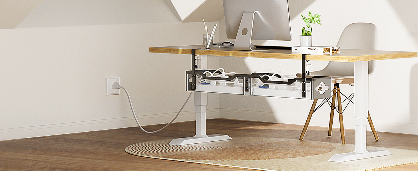 Under Desk Cable Management Tray