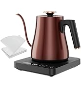 Smart Gooseneck Electric Kettle with Temperature Control and Keep Warm, 1000 Watt Rapid Boil 1.0 ...