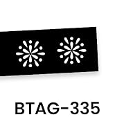BTAG-335 Label Tape: White on Black