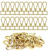 20 Pcs Metal Swivel Lobster Clasp Hooks,D Rings Purse Hardware for Bag Making,Purse Strap Hardwar...
