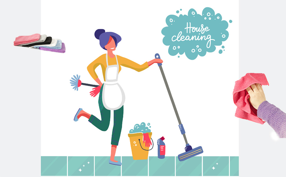 Solid Microfiber Cleaning Cloth