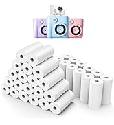 32 Rolls Instant Print Camera for Kids Refill Print Paper - Hikkon Thermal Print Paper Rolls Phot...